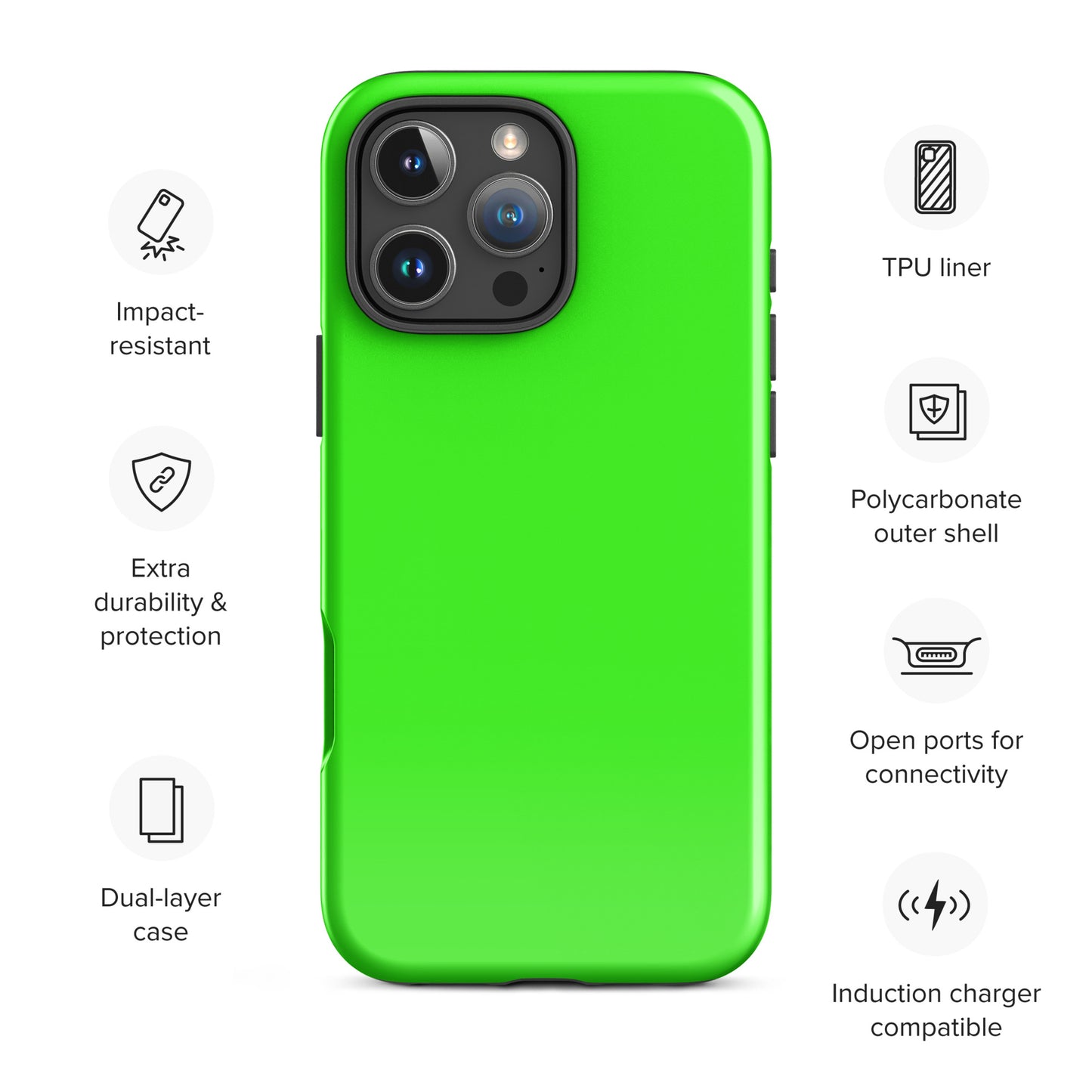 Lime Blitz Tough Case for iPhone®